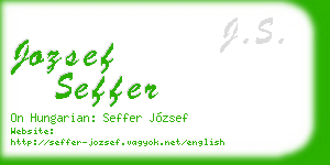 jozsef seffer business card